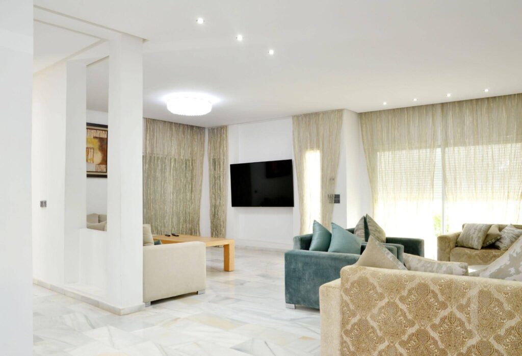 Modern bright living room